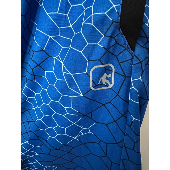 AND1 Basketball Shorts Athletic Gym Training Activewear Blue Pattern M - Picture 3 of 5